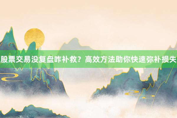 股票交易没复盘咋补救？高效方法助你快速弥补损失